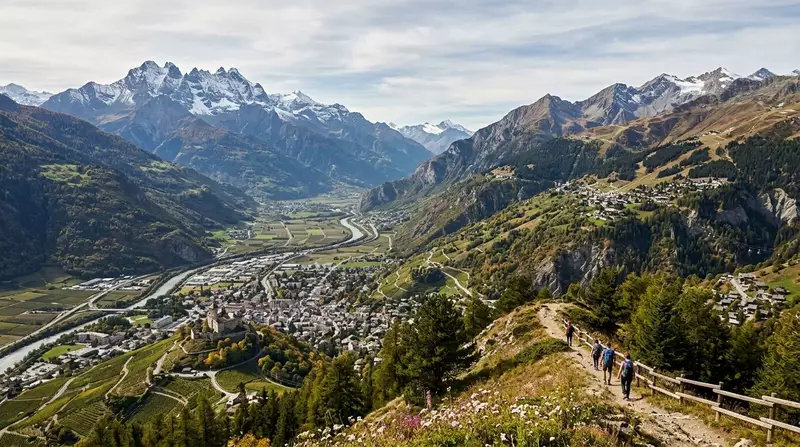 Paysage de la région Bas-Valais