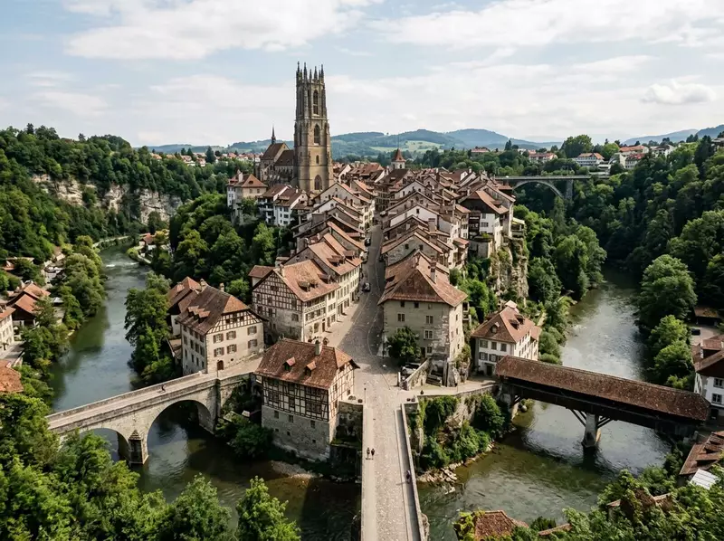La vieille ville de Fribourg – Fribourg et la Gruyère
