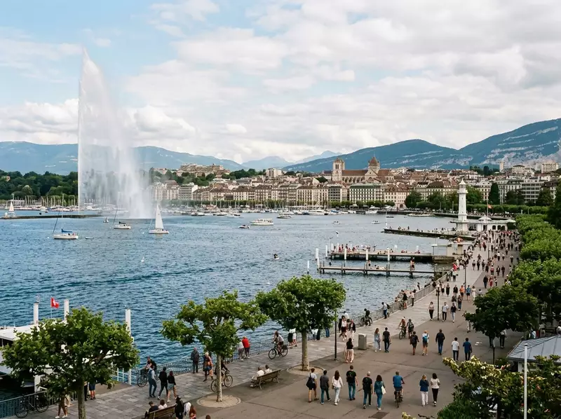 La rade et le Jet d’eau – Genève