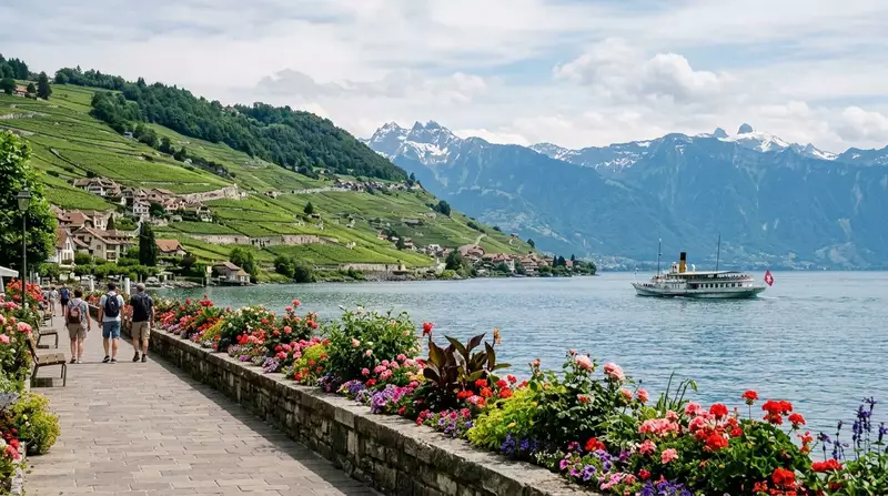 Paysage de la région Riviera et Chablais